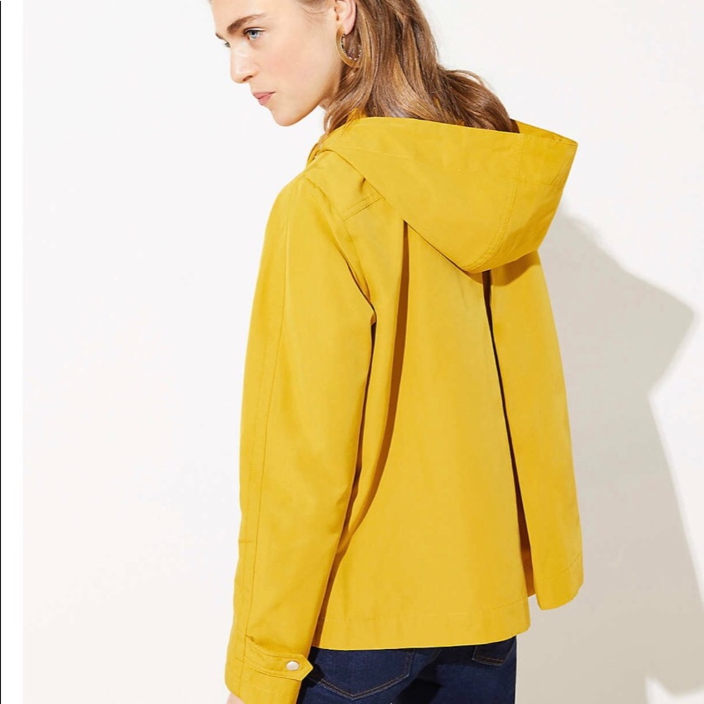 LOFT Yellow Rain Coat NWT